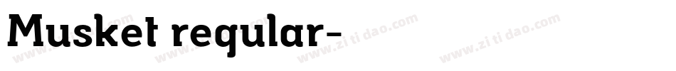 Musket regular字体转换